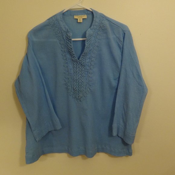 Appleseed's 3/4 length sleeve lightweight blouse - Picture 2 of 7